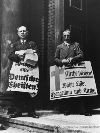 Election Propaganda on the Church Steps – the Church Elections in Berlin (July 1933) 